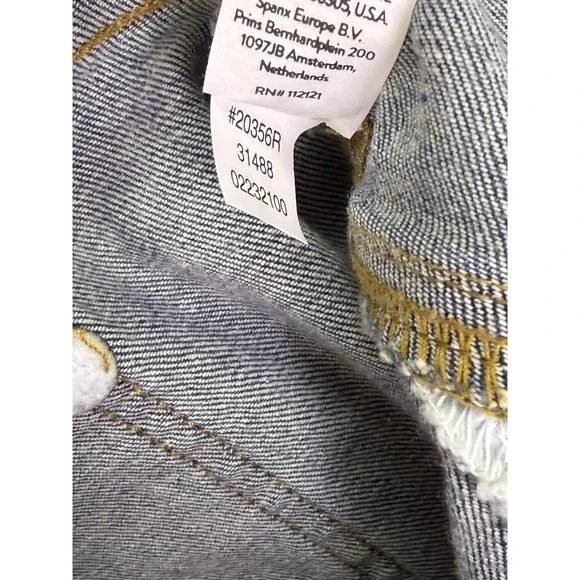Spanx Jeans Womens XL Blue Medium Wash Mid Rise Straight Pull On Stretch - Picture 9 of 10
